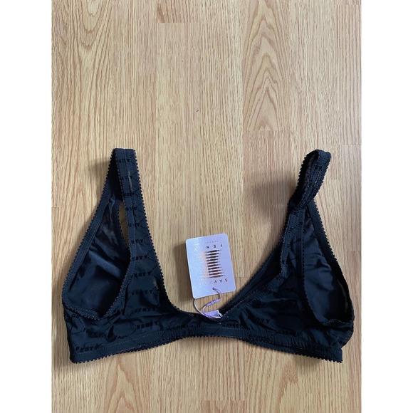 Savage X Fenty Flocked Logo Bralette - Picture 6 of 10